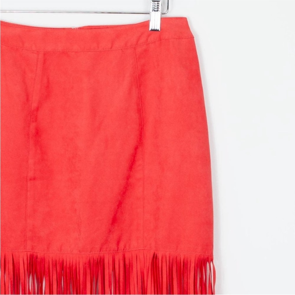 Brand: H&M ❤️ COACHELLA Official Collection -Red Fringe Midi Skirt - Picture 8 of 16